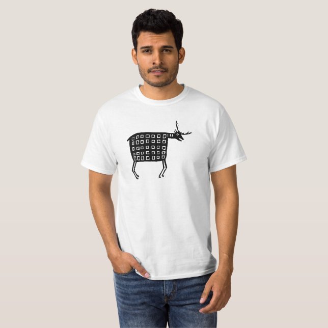 Camiseta Diseño de alfarería de fibras pequeñas (Anverso completo)
