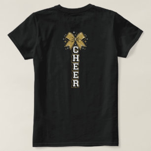 Camiseta Diseño de Aliento Vertical Arco Dorado