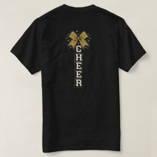 Camiseta Diseño de Aliento Vertical Arco Dorado