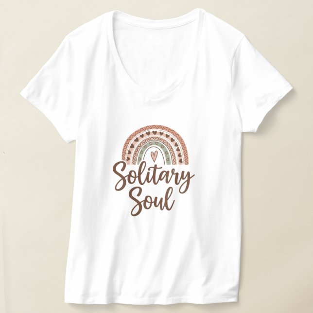 Camiseta Diseño de alma solitaria estilo boho (Distribución )