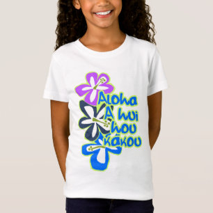 Camiseta Diseño de Aloha Floral en Hawái Pokii