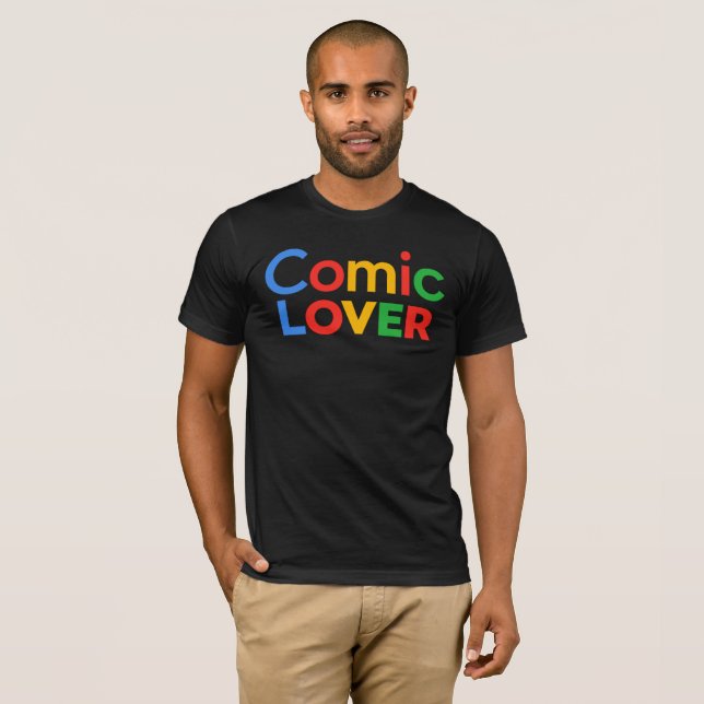 Camiseta Diseño de Amante de Cómics (Anverso completo)