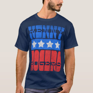 Camiseta Diseño de Amante de Estilo Vintage de Kenny Rogers