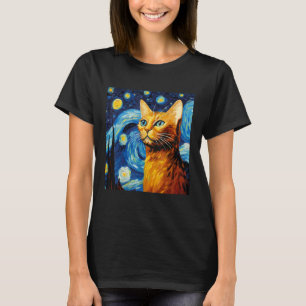 Camiseta Diseño de amante de gato abisinio para mamá y papá