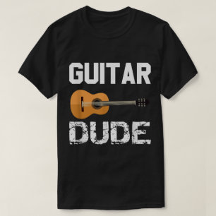 Camiseta Diseño de amante de la música del tipo de la guita