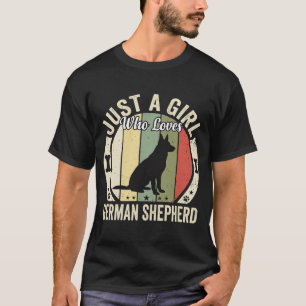 Camiseta Diseño de amante de perro niña pastor alemán (2)_1