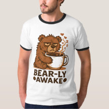Diseño de amante del café apenas despierto