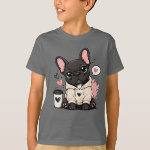 Camiseta Diseño de amante del café, regalo de cachorro lind
