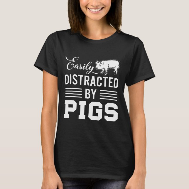 Camiseta Diseño De Amante Porcino Para Propietarios De Cerd (Anverso)