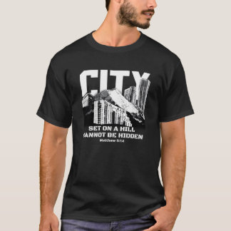 Camiseta Diseño de amigos de cita de paisaje urbano de mont