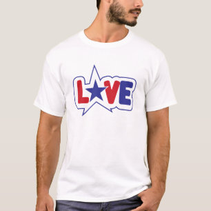 Camiseta Diseño de amor americano