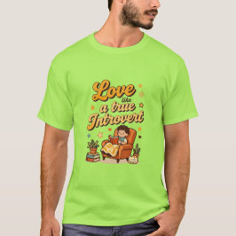 Camiseta Diseño de amor como un verdadero introvertido