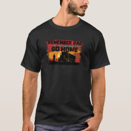 Camiseta Diseño de amor para familia de camioneros Dad Road