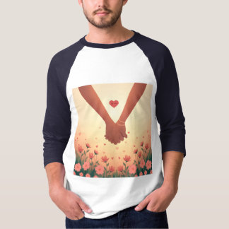 Camiseta Diseño de Amor Romántico del Día de San Valentín E