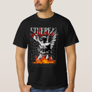 Camiseta diseño de ángel de armadura éter