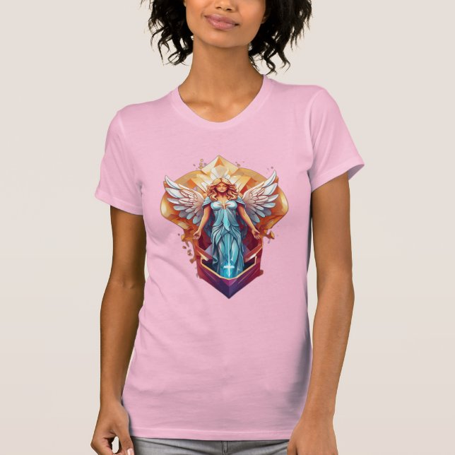 Camiseta Diseño de ángeles celestiales (Anverso)