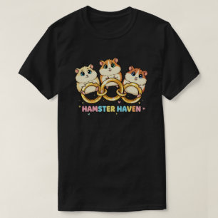 Camiseta Diseño de Anillo Encantador Hamster Haven