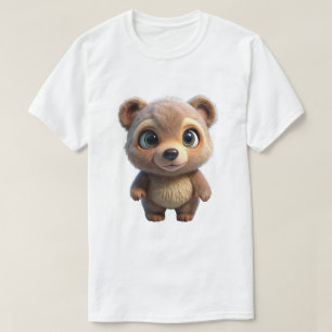 Camiseta Diseño de Animal de Oso Adorable