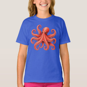 Camiseta Diseño de animal marino pulpo océano