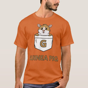 Camiseta Diseño de animales de bolsillo de cerdo