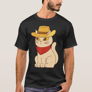 Camiseta Diseño de animales Mascotas de gato con vaca Gorra