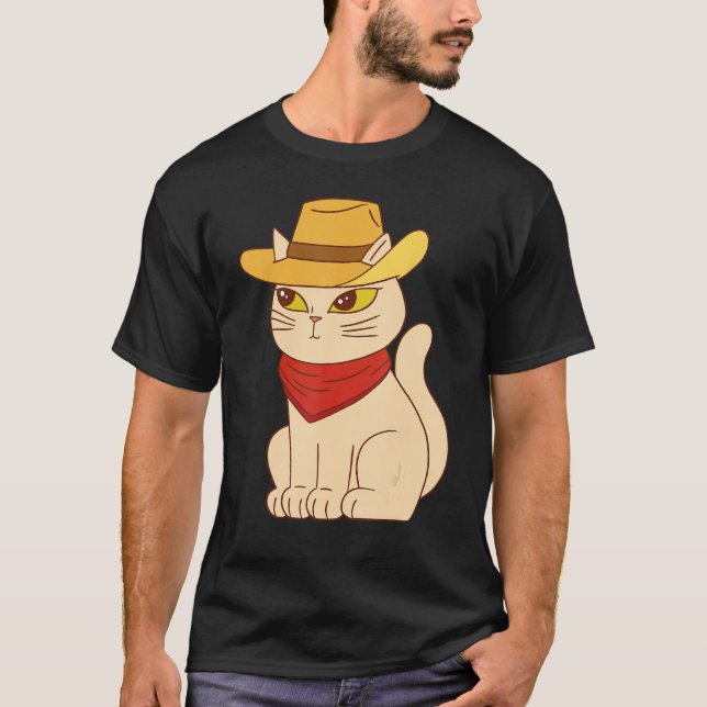 Camiseta Diseño de animales Mascotas de gato con vaca Gorra (Anverso)