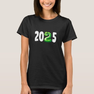 Camiseta Diseño de Año Nuevo 2025 de la Serpiente Cuta