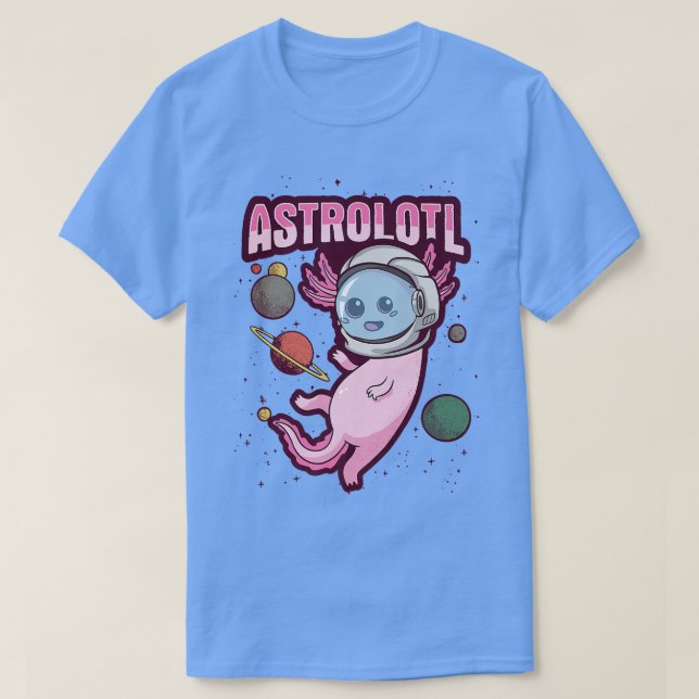 Camiseta Diseño de Aolotl para un ventilador astronauta  (Diseño del anverso)