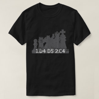 Camiseta Diseño de apertura de ajedrez Gambito de Dama