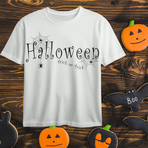 Camiseta Diseño de Araña de Halloween Truco o Truco Espeluz