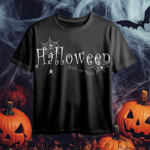 Camiseta Diseño de Araña de Halloween Truco o Truco Espeluz