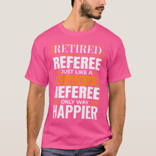 Camiseta Diseño De Árbitro De Baloncesto Jubilado Para Base