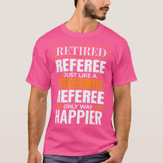 Camiseta Diseño De Árbitro De Baloncesto Jubilado Para Base