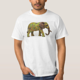 Camiseta Diseño de árbol africano en blanco