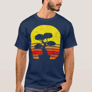 Camiseta Diseño de árbol bonsai para hombres japonés
