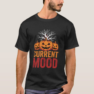 Camiseta Diseño de árbol de calabaza de estado de ánimo act