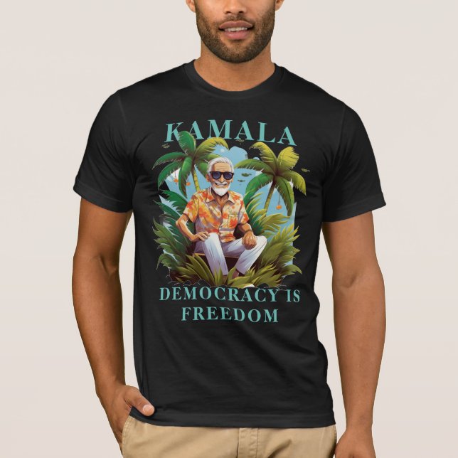 Camiseta Diseño de árbol de coco Kamala T-Shirt (Anverso)
