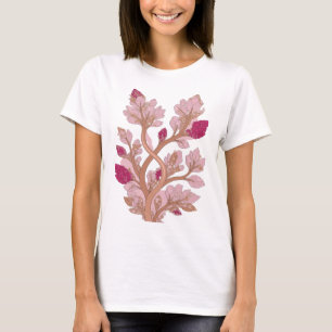 Camiseta Diseño de árbol de cristal de plata que llama la a