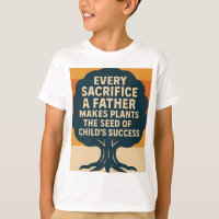 Diseño de árbol retro del Día del Padre motivacion