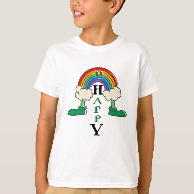 Camiseta Diseño de arco iris (Anverso)