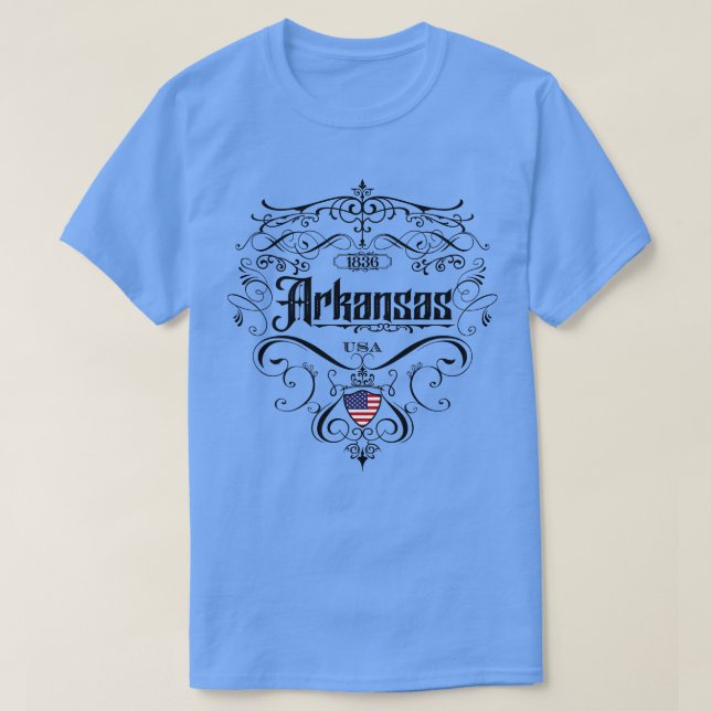 Camiseta Diseño de Arkansas Vintage (Diseño del anverso)