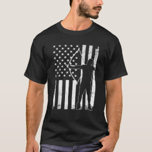 Camiseta Diseño De Arquetería Cuidada Para Hombres Arquero