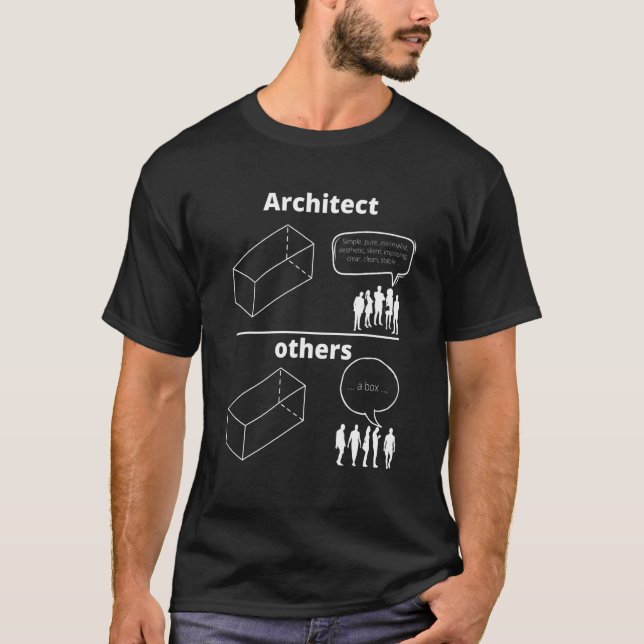 Camiseta Diseño de arquitectura de arquitectos (Anverso)