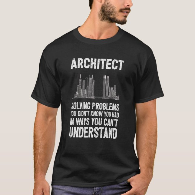 Camiseta Diseño de arquitectura de arquitectos (Anverso)