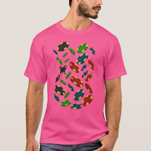 Camiseta "Diseño de arte 3D de Chips de Casino Moderno"