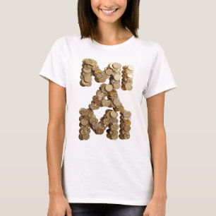 Camiseta Diseño de arte abstracto de oro moderno