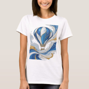 Camiseta Diseño de arte abstracto de oro vibrante