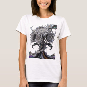 Camiseta Diseño de arte abstracto de plata crujiente v2