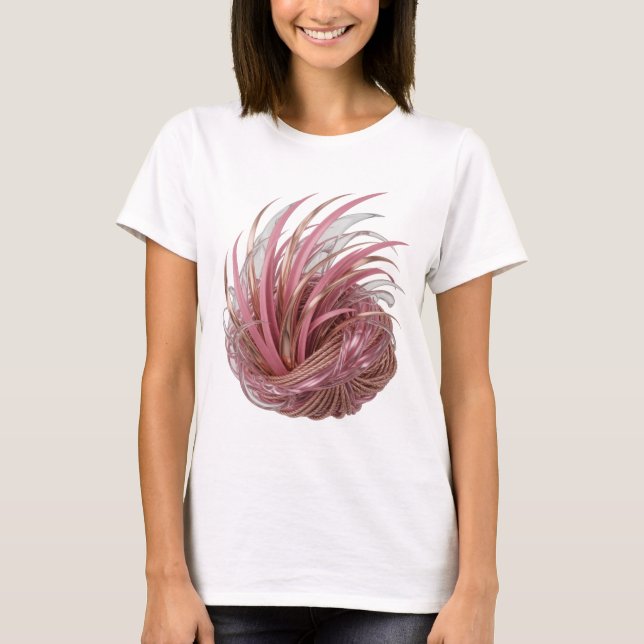 Camiseta Diseño de ARTE ABSTRACTO de Plata Fresca (Anverso)