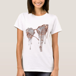 Camiseta Diseño de arte abstracto de plata Fresh v2